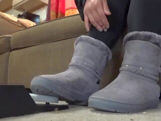 Boots for a sockjob cum dijupuk