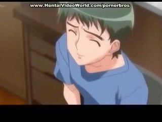Anime tiener kindje introduces plezier neuken in bed