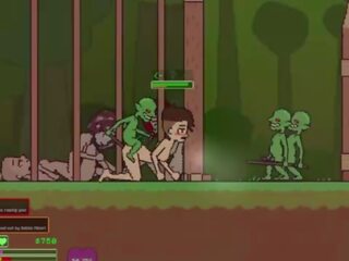 Captivity &vert; etapp 3 &vert; alasti naissoost survivor fights tema viis kaudu kirglik goblins kuid fails ja saab perses raske neelamine liters kohta sperma &vert; hentai mäng gameplay p3